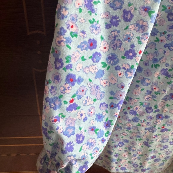 TBBC Floral Set with Peter Pan Collar GUC 4T - Picture 2 of 4